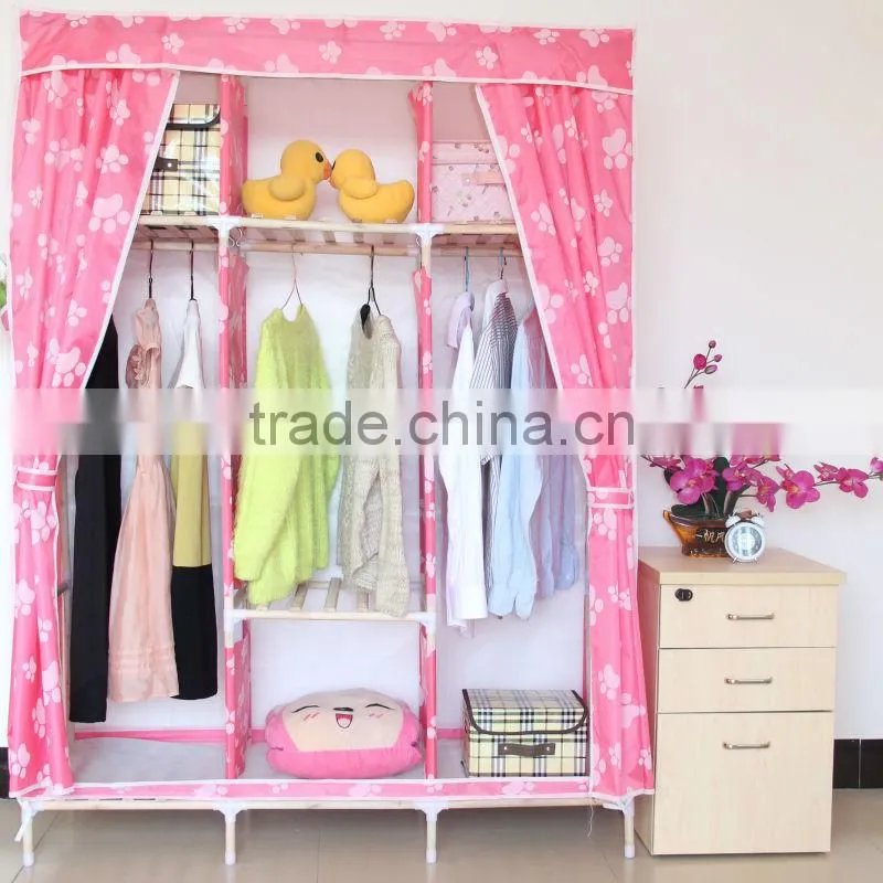 factory price removable collapsible wardrobes for home furniture