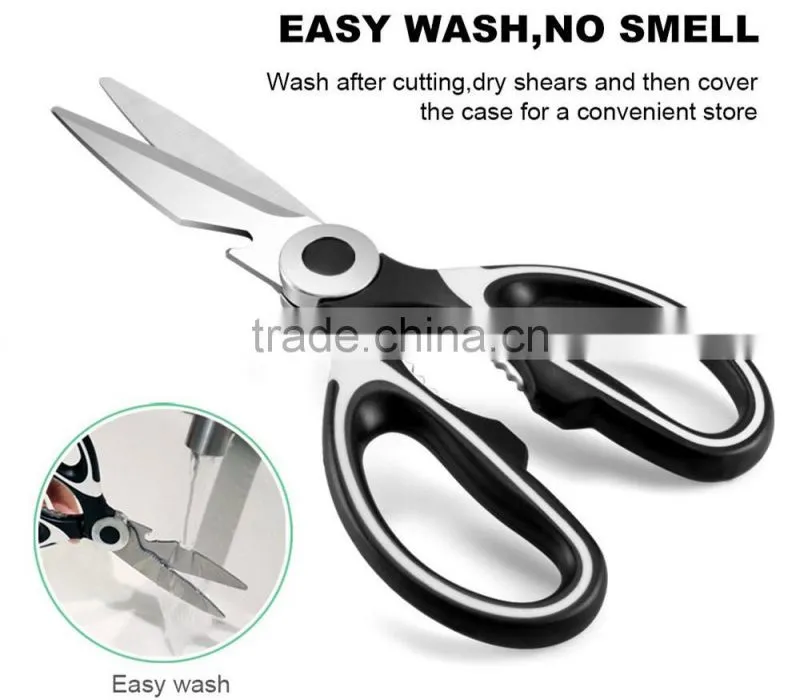 Ideal as Chicken, Poultry, Fish, Meat & Herb Scissors Heavy Duty Kitchen Shears Scissors