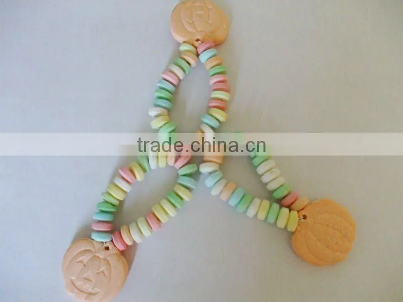 Halloween Bracelet Pumpkin Pressed Candy
