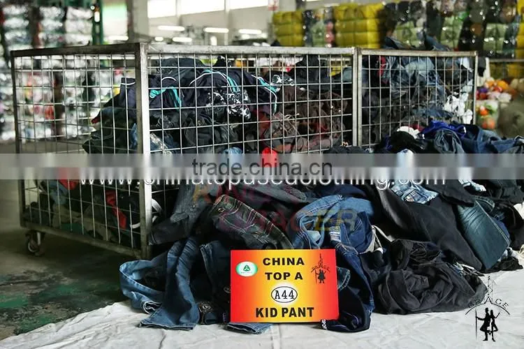 Bulk Wholesale Recycling Origin Mixed Unsorted Summer Kid Pants Used Clothing hot sale In South Korea