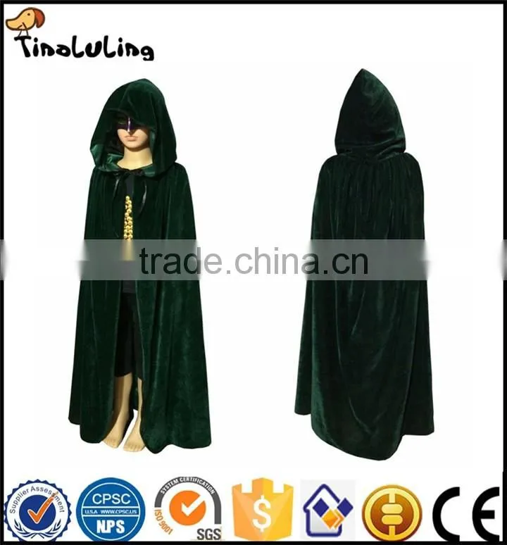 High-grade gold velvet Halloween large cloak animation stage costumes