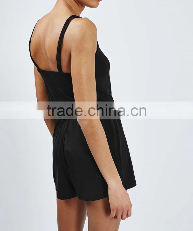 Latest fashion girl lattice front women pant summer shorts sexy playsuit