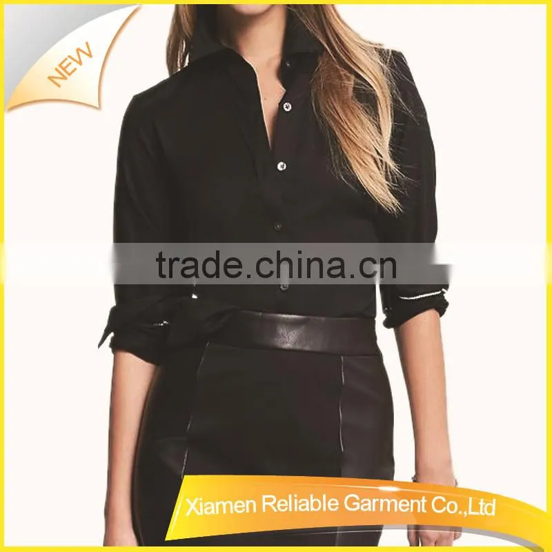Black blank china wholesale long sleeve on line shirt