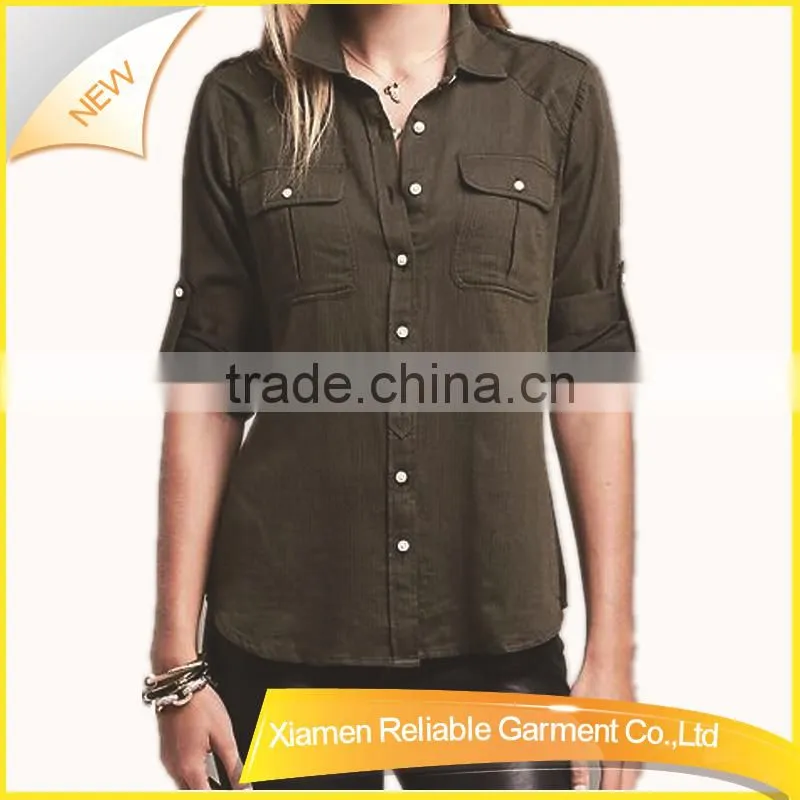 New fashion dress cotton blank t-shirt dress with pockets clothes from china