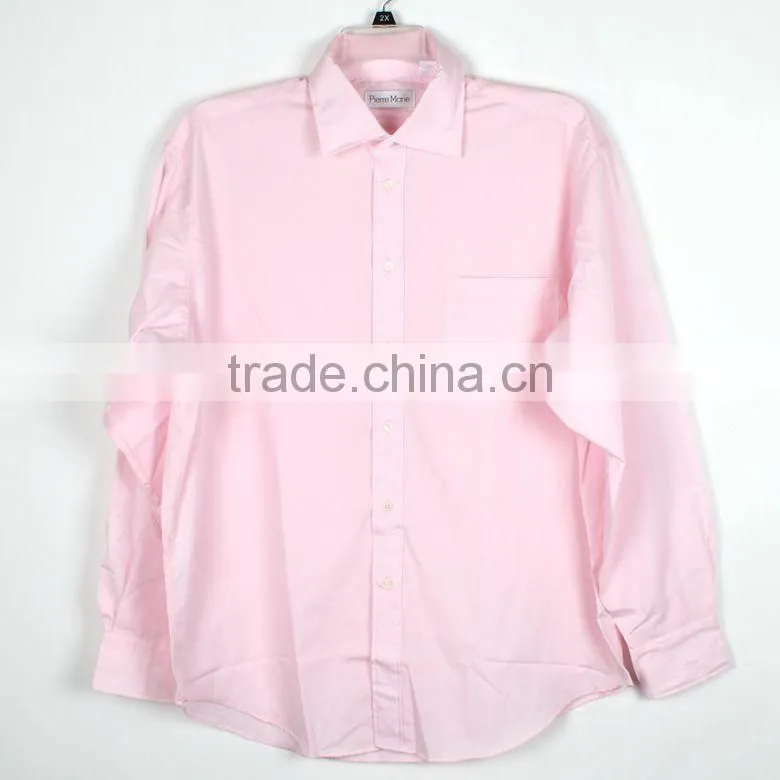 Solid color casual basic brand shirt for man