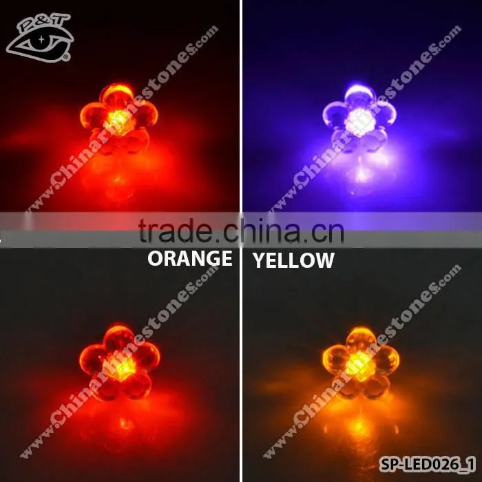 Party LED light earring Stud Flower Shape Earring Light Up Earring Nail For Young Girls