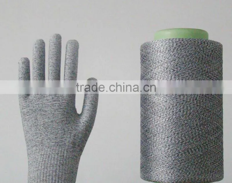 Stainless steel fiber yarn for conductive yarn thread