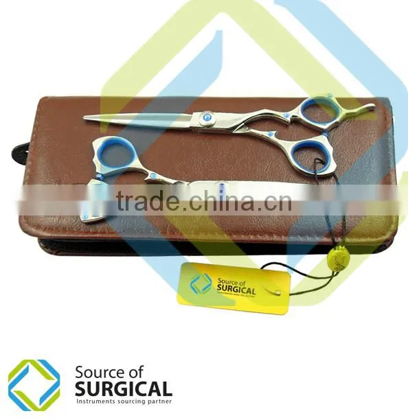 New Branded Quality Japanese Steel Professional Razor Edge Barber teeth thinning Scissor/Shear 6" Set in Box kit