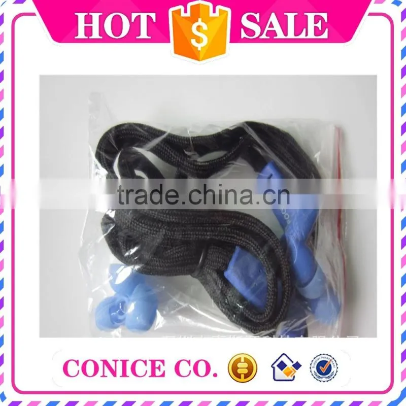 high quality noise cancelling function balance armature shoelace earphone with mic
