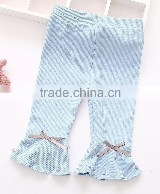 wholesale baby girl pink crochet lace top with cotton ruffle pant