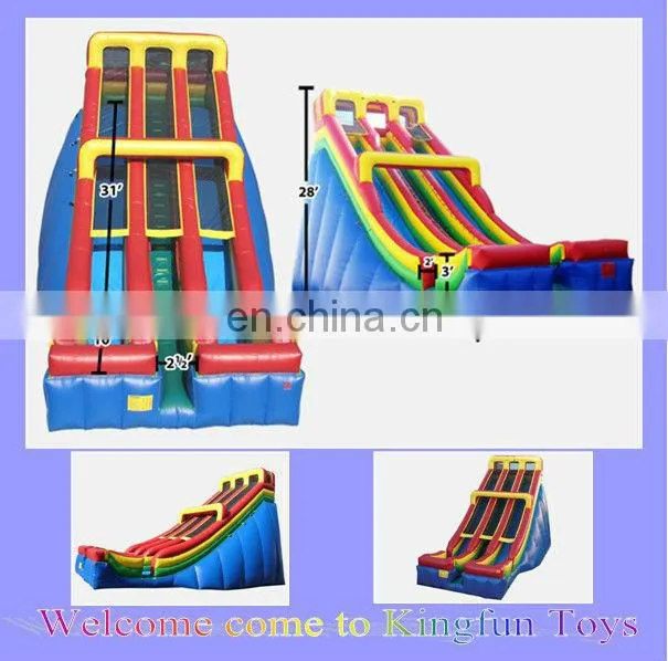 20H feet inflatable wet/dry slide