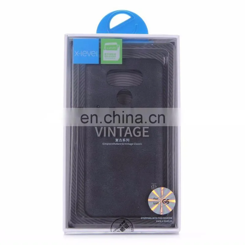 High Quality Leather Coated Hard PC Back Cover Case for LG G6