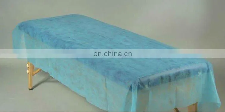 Disposable nonwoven bed sheet/cover/Massage center disposable bed cover with adjustable corner