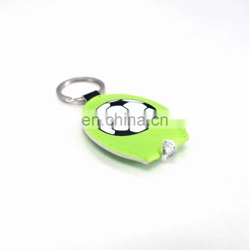 LED leather key chain