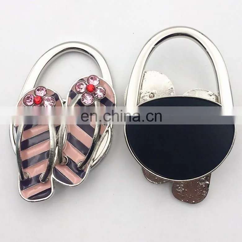 Wholesale flip flop foldable bag purse hanger