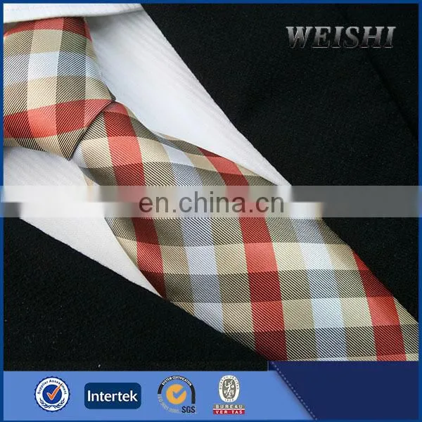 Men High Quality Decoration Plaid and Stripe pattern Green Clean Neck Tie