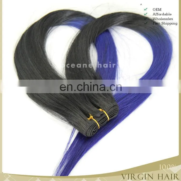 Ombre loose wave wholesale hair extensions 100% human ombre hair braiding hair