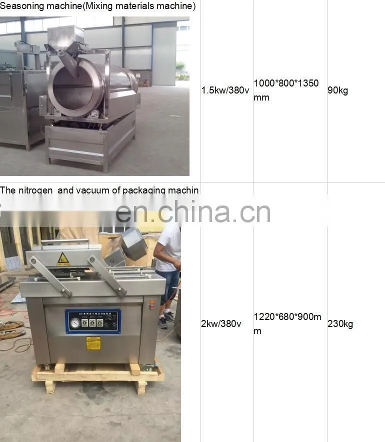 Frozen french fries potato chips factory equipment price/french fries making machines/potato processing line