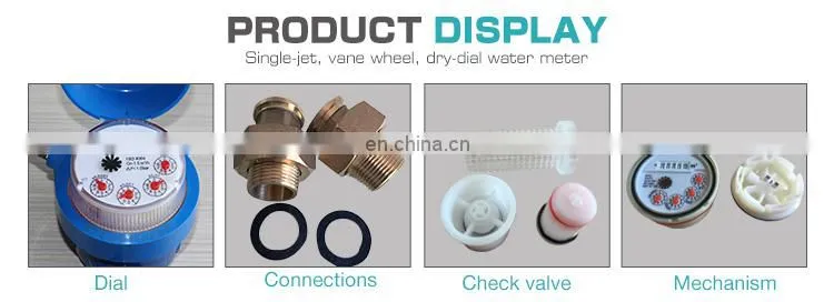 Competitive price iso 4064 class b single jet water metering