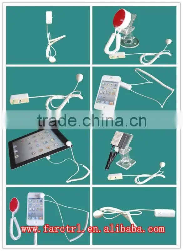 small security cables cellphone alarm device