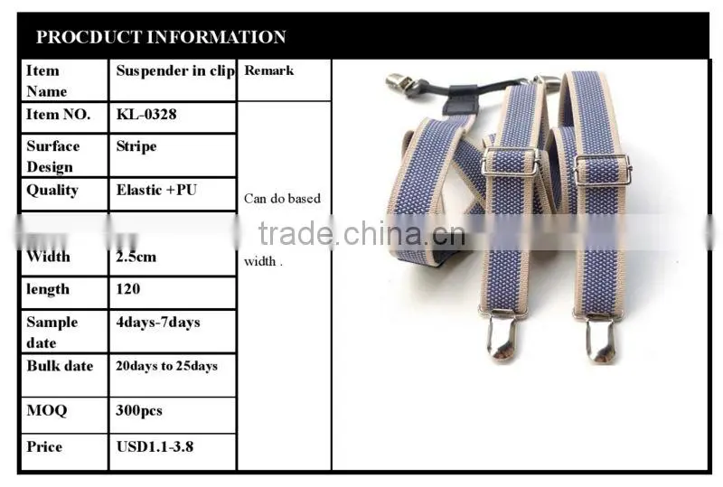 2014 Men's New design elastic suspender