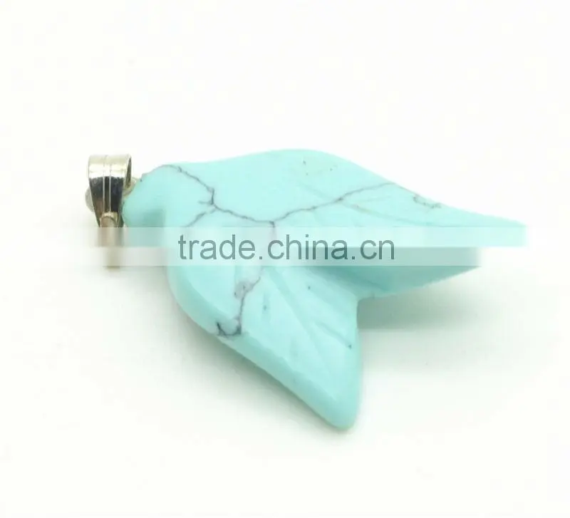 6 Side Cone Shape green aventurine Pendant semi precious stone pendant