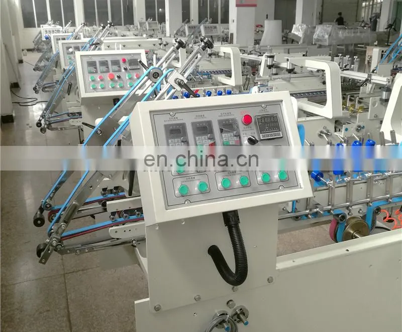 UFG800B Economic Middle medium speed Automatic straight line Paper Box Folder and Gluer