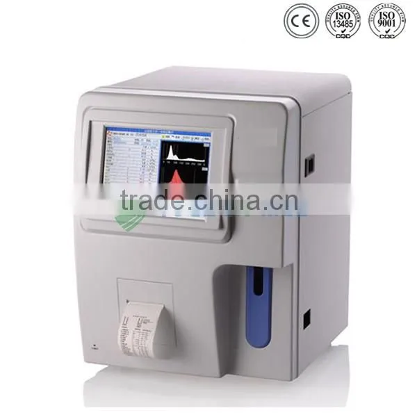 YSTE880V High performance 35 samples test per hour auto hematology analyzer vet