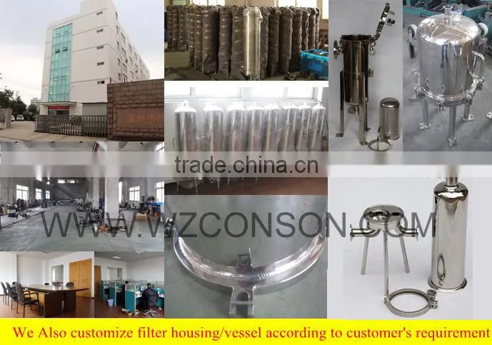 stainless steel cartridge filter vessel