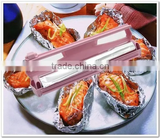 Patent product Plastic wrap and foil paper cutter Safety Plastic Wrap Cutting Dispenser Case Aluminum Foil Paper Wrap Cutter NEW