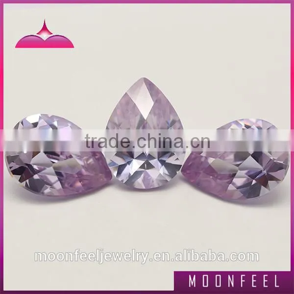 lavender Pear Shape synthetic gemstone