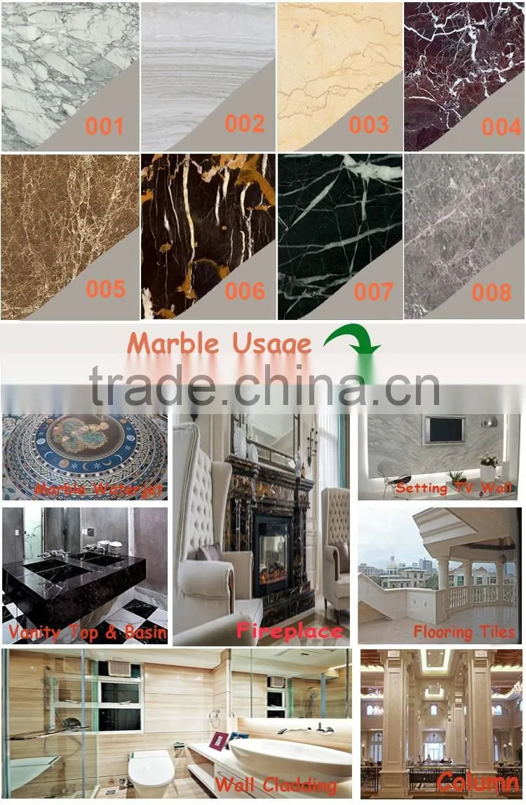 Popular Stone Product Natural Polished Italy White Marble Tiles