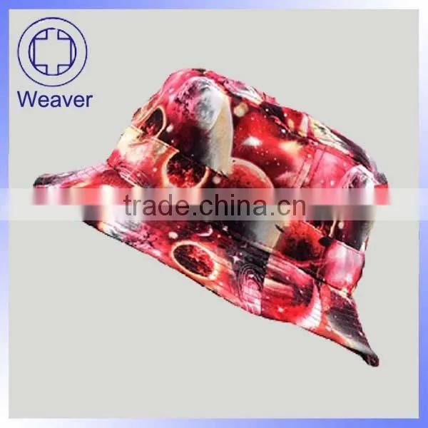 Custom Printed Floral Paisely Bucket Hat / Summer Fishing Hats For Men
