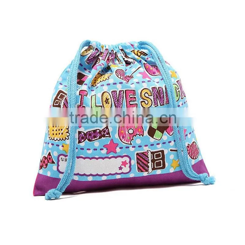 Cheap Promotional Eco Cotton Drawstring Bag Hemp Custom Drawstring Bags