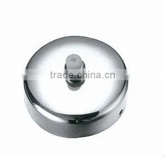 stainless steek retractable clothes line, pull out line,slip knob.into bracket on wall opposite.