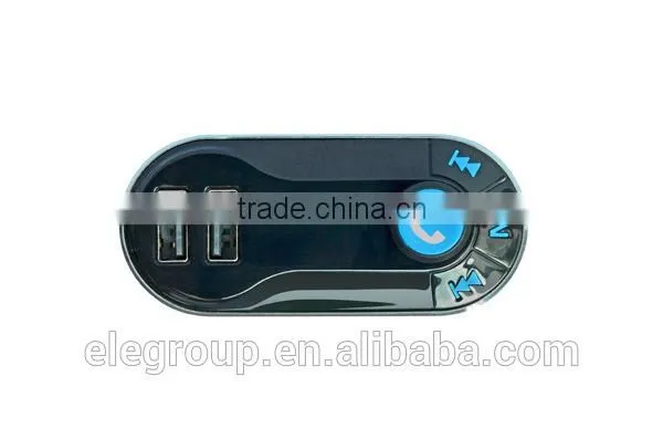 Promotional instructions car mp3 player fm transmitter with TWO usb ports