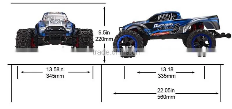 1/8 scale model cars rc car top speed remote control toy car manufacturer waterproof