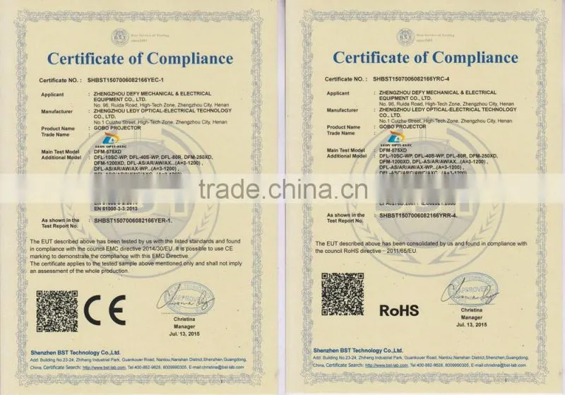 LEDY LED 20w logo gobo 8m short ditanc advertising outdoor interactive projector