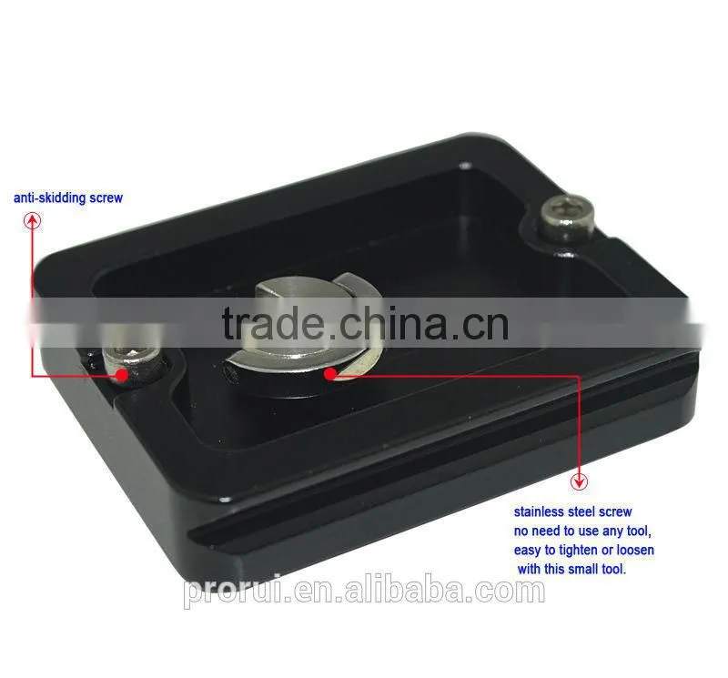 New smart electronic factory ball head Board PU-50 quick release plate with 1/4 Stainless steel screws