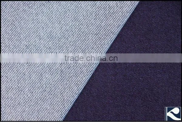 75% cotton poly knit denim