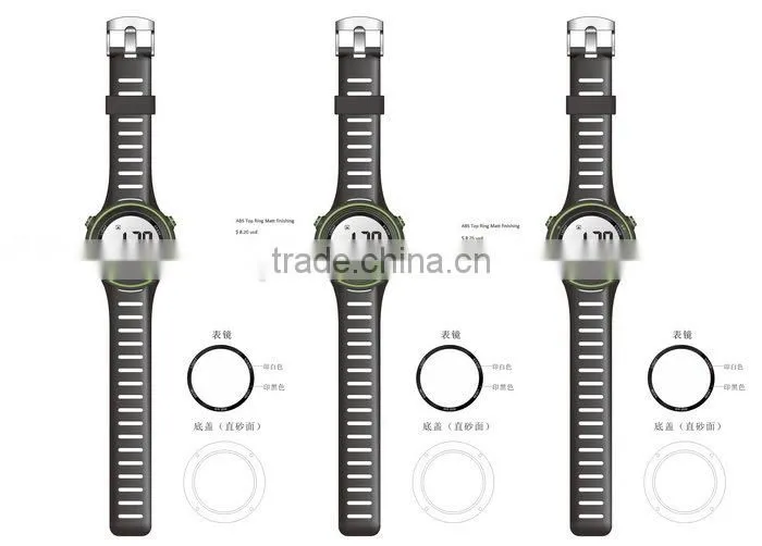 Digital Sport Watches with Heart Rate Monitor - Pulse Monitor Rubber Chest Strap
