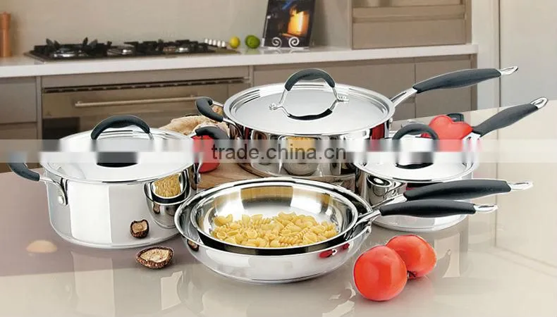 1High Performance Stainless Steel Cookware Set