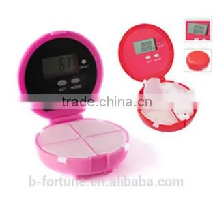 MB72D_PU LCD display Light purple color Alarm Colorful Digital alarm plastic pill box