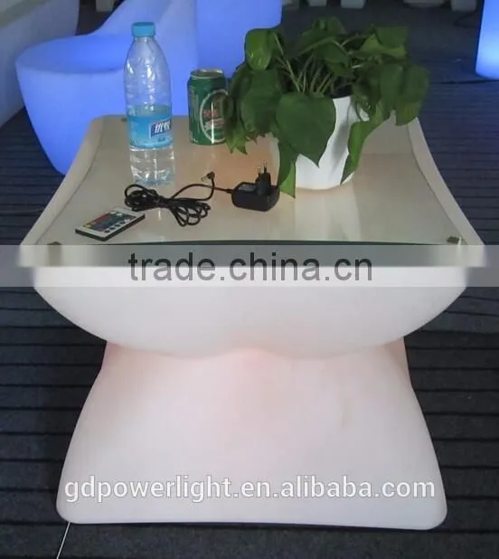 PE Plastic Bar Table with LED light and remote T003