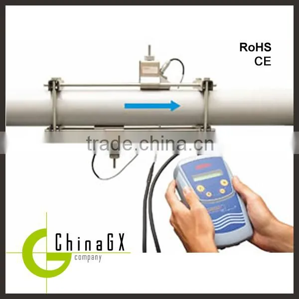 Low cost portable hydraulic and oil ultrasonic flow meter