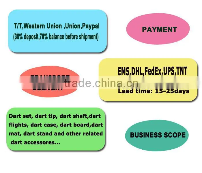 Popular Indoor Games good Quality nylon and PC Dart Stems