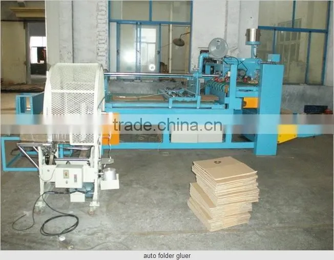 semi automatic carton folder gluer machine