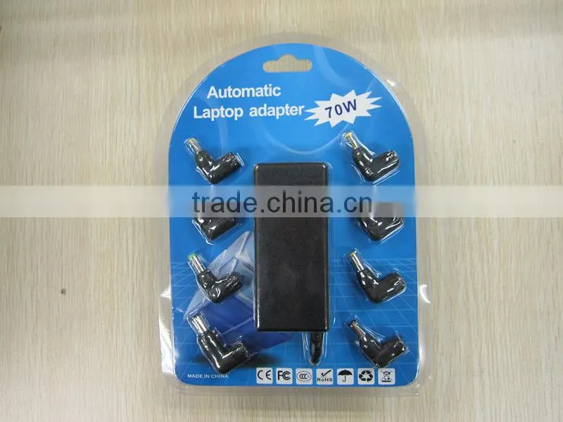 Good Quality 70w universal adapter for Laptop More DC tips for your choice