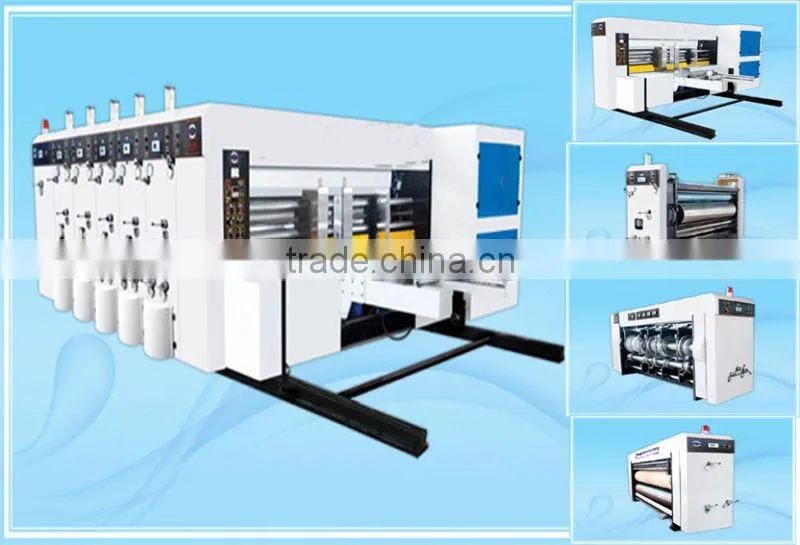 high speed plexo printing slotting die cutter, carton machine