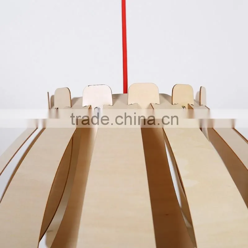 LED pendant Light JK-8005B-25 Edison Wooden Fixture Pendant Light